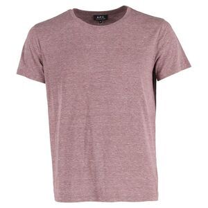 A.P.C. Crew Neck T-Shirt in Mauve Cotton
